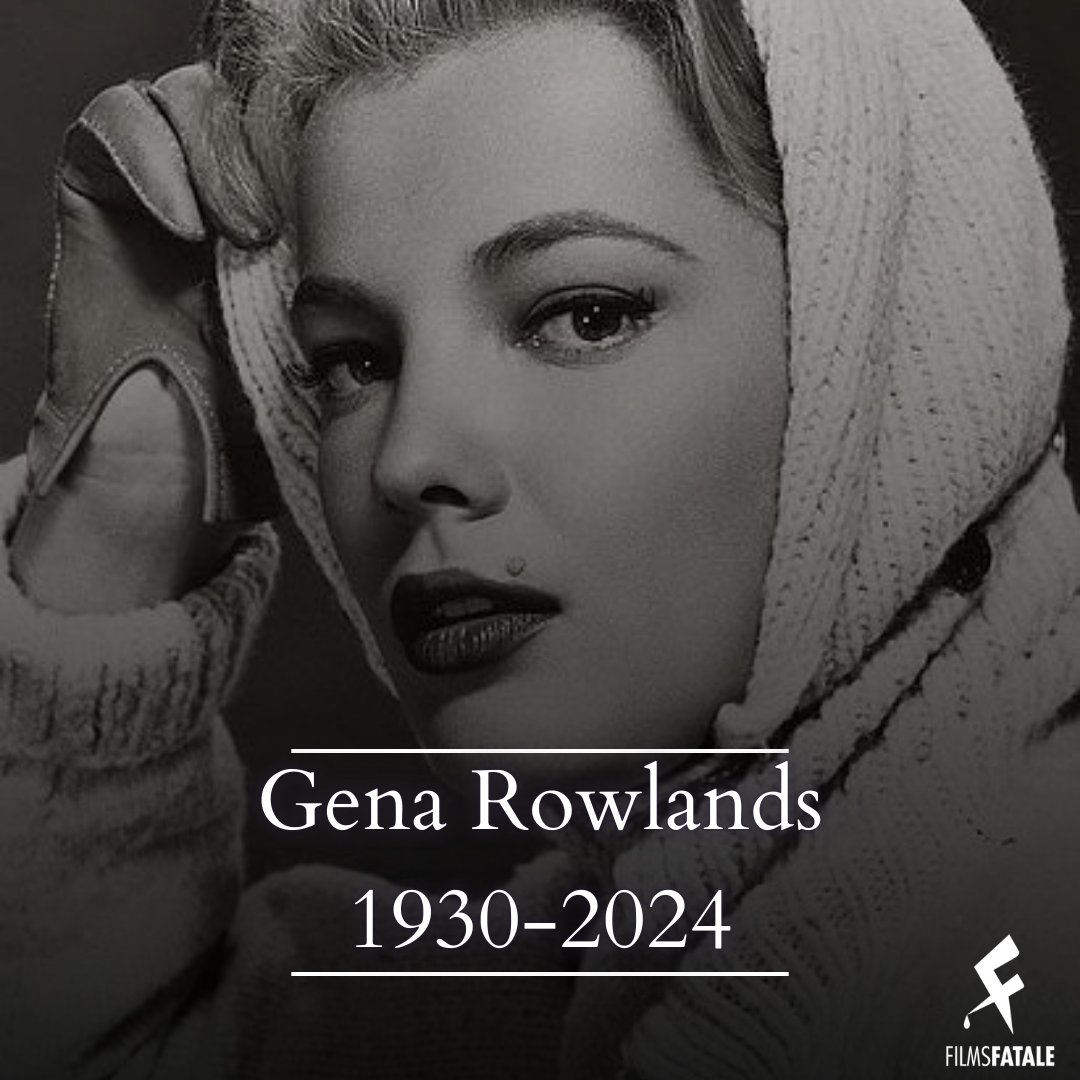 FilmsFatale's tweet image. We lost a great one today, folks.
Gena Rowlands, one of film's strongest actors as can be seen with performances like her standout work in A Woman Under the Influence, has sadly passed away at 94.