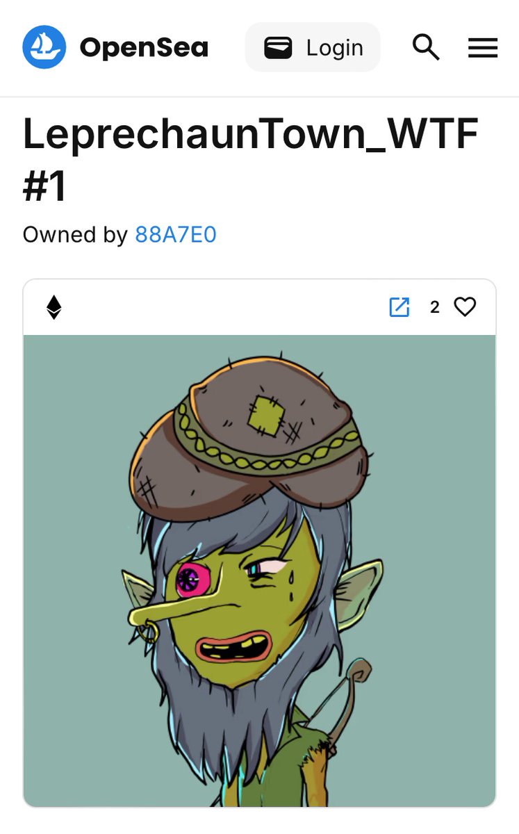 Just picked up the first Lep ever minted: Leprechaun # 1!! #leprechauntown_wtf #leprechaun_wtf #oldtimes