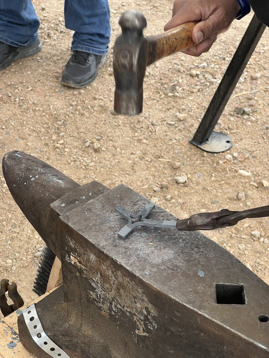 I learned a new skill last week. Being a blacksmith is hard work, but it is also so very rewarding. This might have to become a hobby now so I can have a side hustle when I retire.