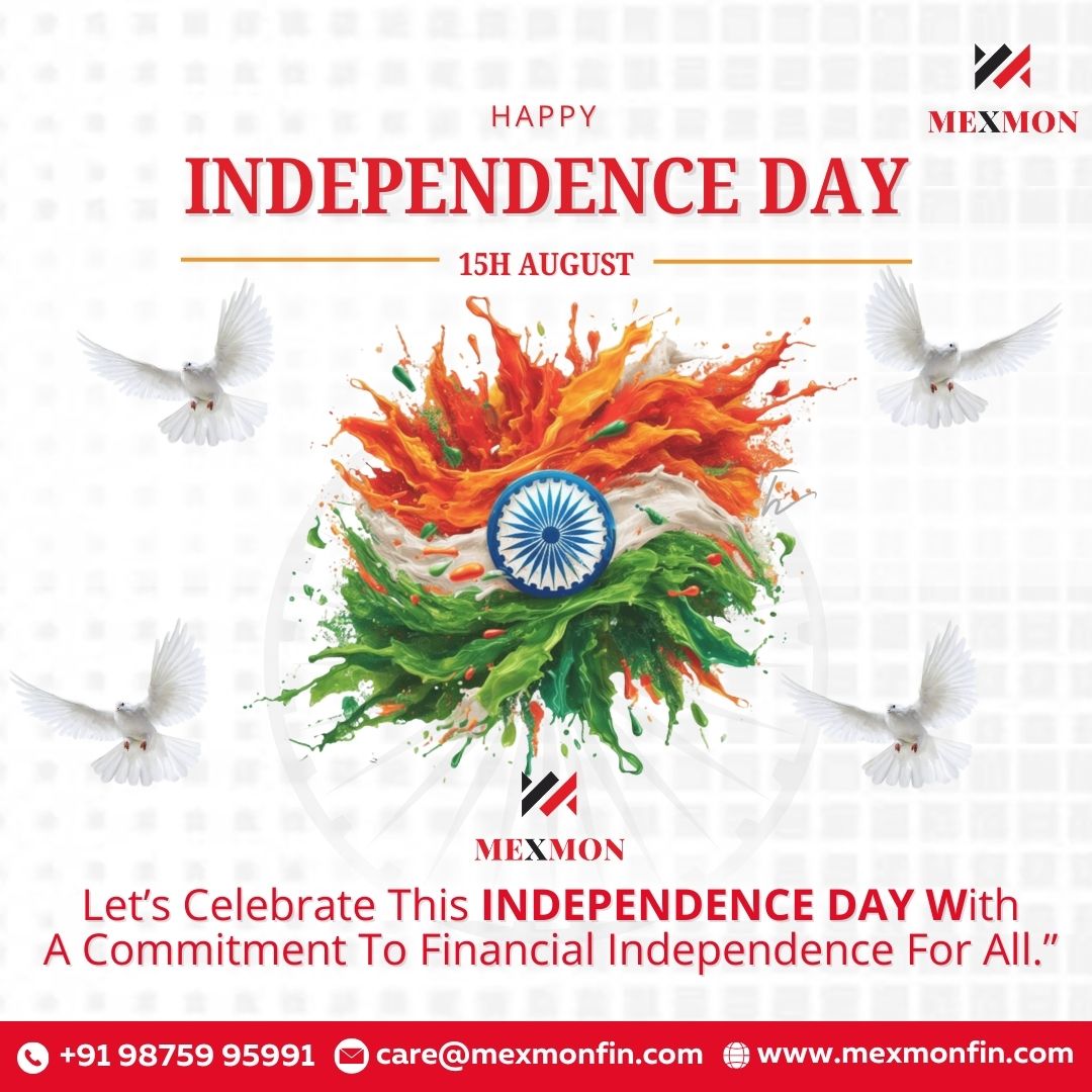 Mexmon_Fin's tweet photo. Happy Independence Day from Mexmon Financials! 🇮🇳✨ Celebrate freedom and prosperity as we honor our nation's journey. May this day inspire new beginnings and financial success for everyone. 🎆💼 #independenceday #mexmonfinancials #celebratesuccess https://t.co/J8pyNnh5p4