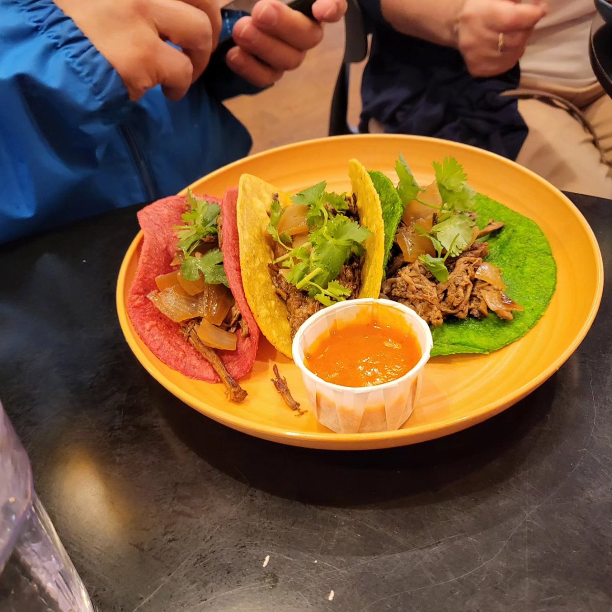 CeliacExplorer's tweet photo. Close to home, but still a culinary journey. A totally #glutenfree Mexican restaurant.
The grasshopper tacos were just too interesting not to try. It was out of my comfort zone, and legs kept sticking in my teeth, but I'm glad I tried it. And high in protein!
#celiac #coeliac https://t.co/iN5397LYnR