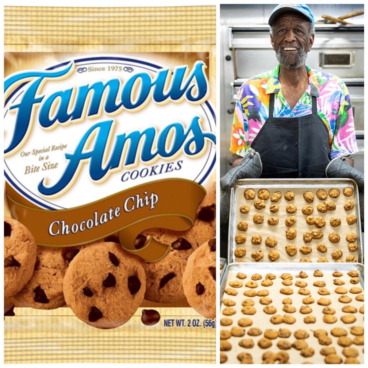 Wallace 'Wally' Amos, the creator of the Famous Amos cookie empire, has passed away at 88.

He died from complications with dementia.

"Famous Amos was a great American success story, and a source of Black pride,” said a statement from his children.

📷: Social media