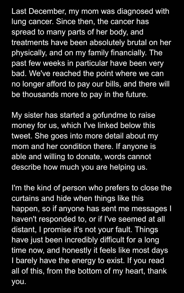 Extremely personal and serious, if you have a moment please read. Thank you <3