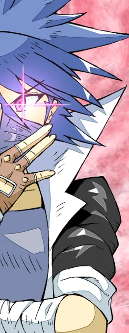 ガンロックさん  からお題をいただき描いてみました。この度は本当にご協力ありがとうございました☆【お題】·中二病が強い若い男子系#オリキャラ 