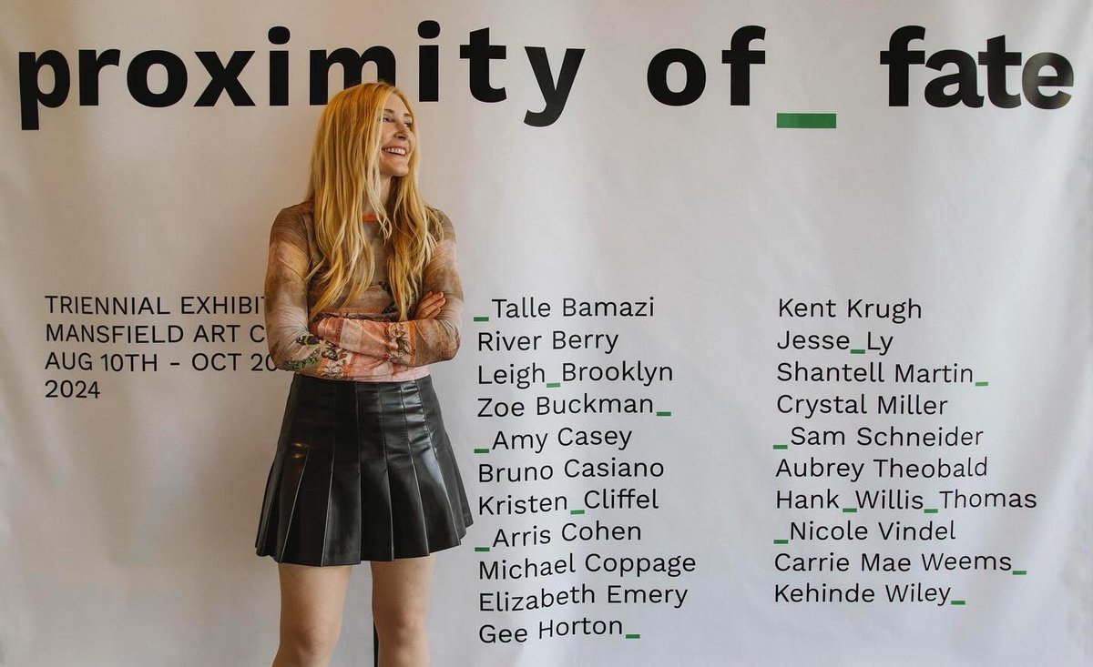 Proximity of Fate at the Mansfield Art 
Aug 10th - Oct 20th
<a href="/mansfieldart/">Mansfield Art Center</a> 

Curated by: Marquise Stillwell
Advised by: Alice Grey Stites 
&amp; Justine Ludwig
Project Manager: Karina Salamanca

📷 by Nick Corbine Productions
&amp; Brad Tumasian

#contemporaryartist #art #artist