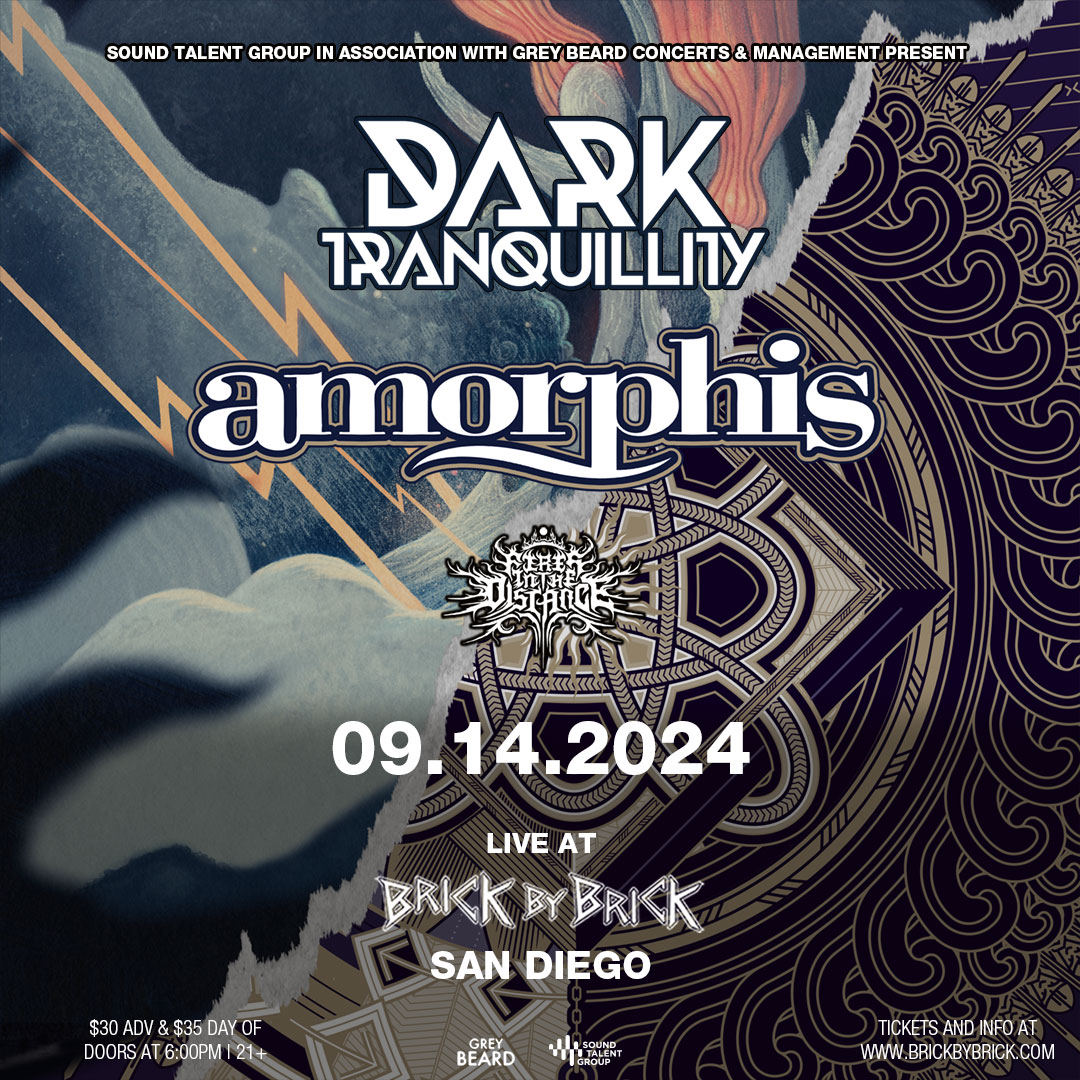 One month 'til <a href="/dtofficial/">Dark Tranquillity</a> and <a href="/amorphis/">Amorphis</a> with @distancefires - get tix at bit.ly/DT-SD24 #LiveAtBxB #DarkTranquillity #Amorphis @miklstne @reinholdzzer <a href="/roguemusicse/">Martin Brändström</a> <a href="/centurymedia/">Century Media Records</a> @esaholo @op_laine