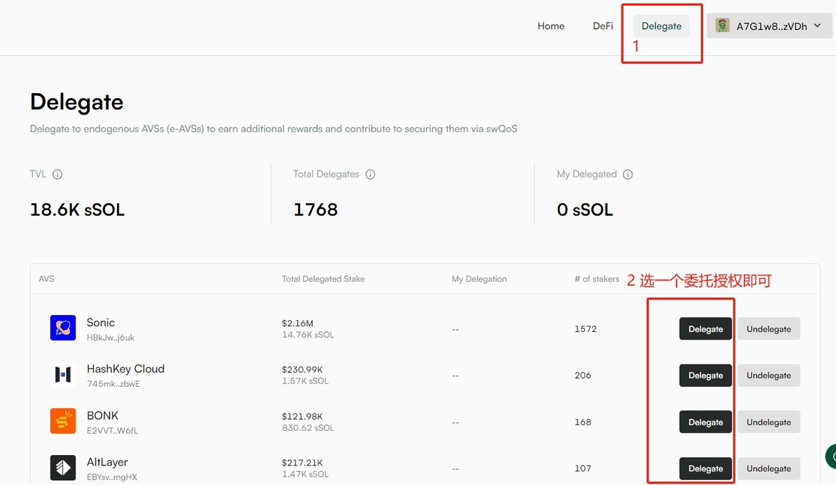 8 月15 日，Solayer 宣布在Solana 主网上推出再质押（Restaking）内生应用验证系统（endogenous  AVS）标准。参与者可以通过质押SOL 获得sSOL，然后将sSOL 委托给选定的