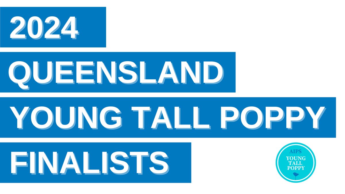 Congrats 2024 QLD Young Tall Poppies!

Dr T. Dick
Dr S. Andrews
Dr M. Holden
Dr E. Okoffo
Dr B. Williams
A/Prof T. Dinh
Dr D. Klyne
Dr N. Paxton
Dr R. Bade
Dr N. Amiralian
A/Prof M. Hong
Dr S. Keating
Dr A. Guerrero
Dr L. Oestreich
A/Prof J. Wolfram
Dr S. Ziajahromi

<a href="/qldscience/">Queensland Science</a>
