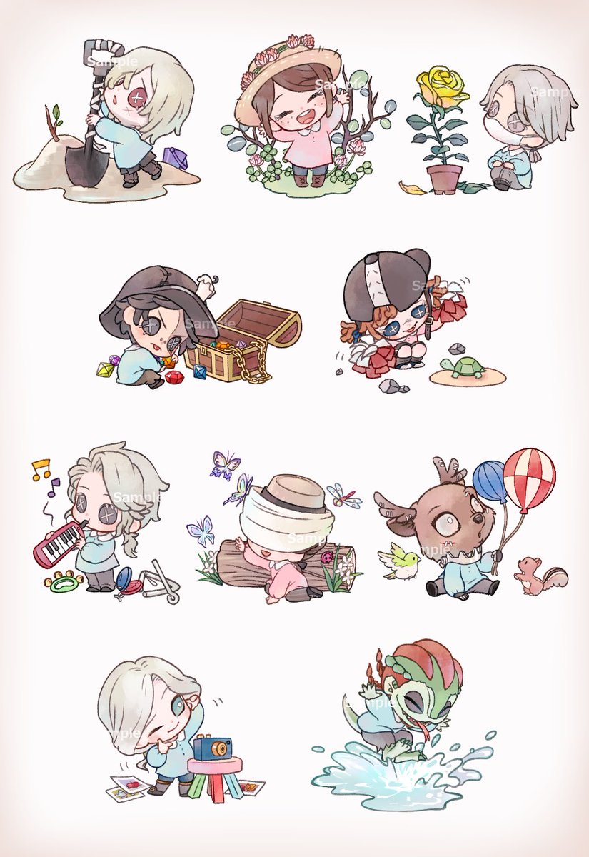 kurokuma824's tweet photo. 【Work】
イラストを担当させて頂いている"第五人格幼稚園"ですが、皆様のご好評により、第二弾の発売が決定致しました📛🐣
本日よりオンライン予約開始、また11月6日より全国アニメイト様の店舗にて販売予定です。
よろしくお願い致します🎈
#IdentityV https://t.co/4tazXYpKg3
