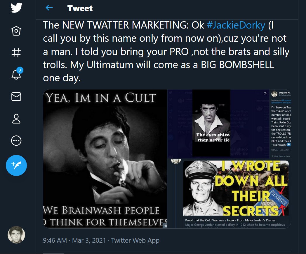 EndgamePanacea's tweet image. I&apos;m starting to doubt  your role here on #X platform,but before I come to some conclusion,I need a deep dive into your background. This was my job on Twatter before,that&apos;s why I&apos;m shadow banned and strictly restricted. You can sue,but never &apos;&apos;Jew&apos;&apos;me.😅
#CounterEspionage