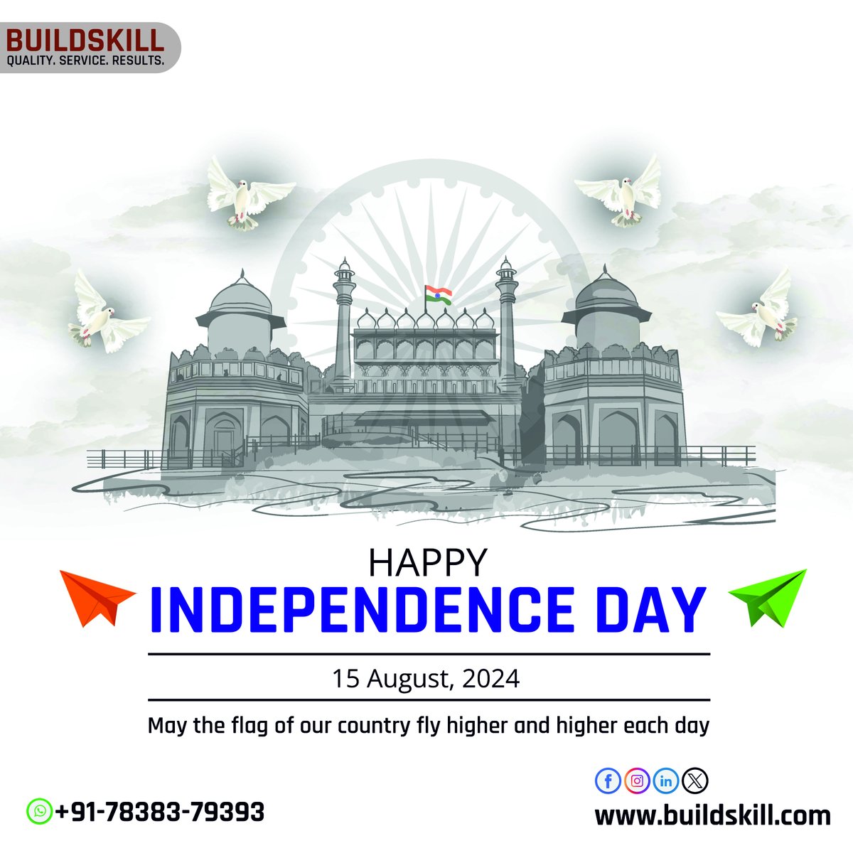 Celebrating freedom, unity, and the spirit of independence! In the heart of our nation, we are one people, one India. May this 77th Independence Day remind us of our shared identity and dreams. Happy Independence Day  #independeceday #15thaugust #indianindependence #Buildskill