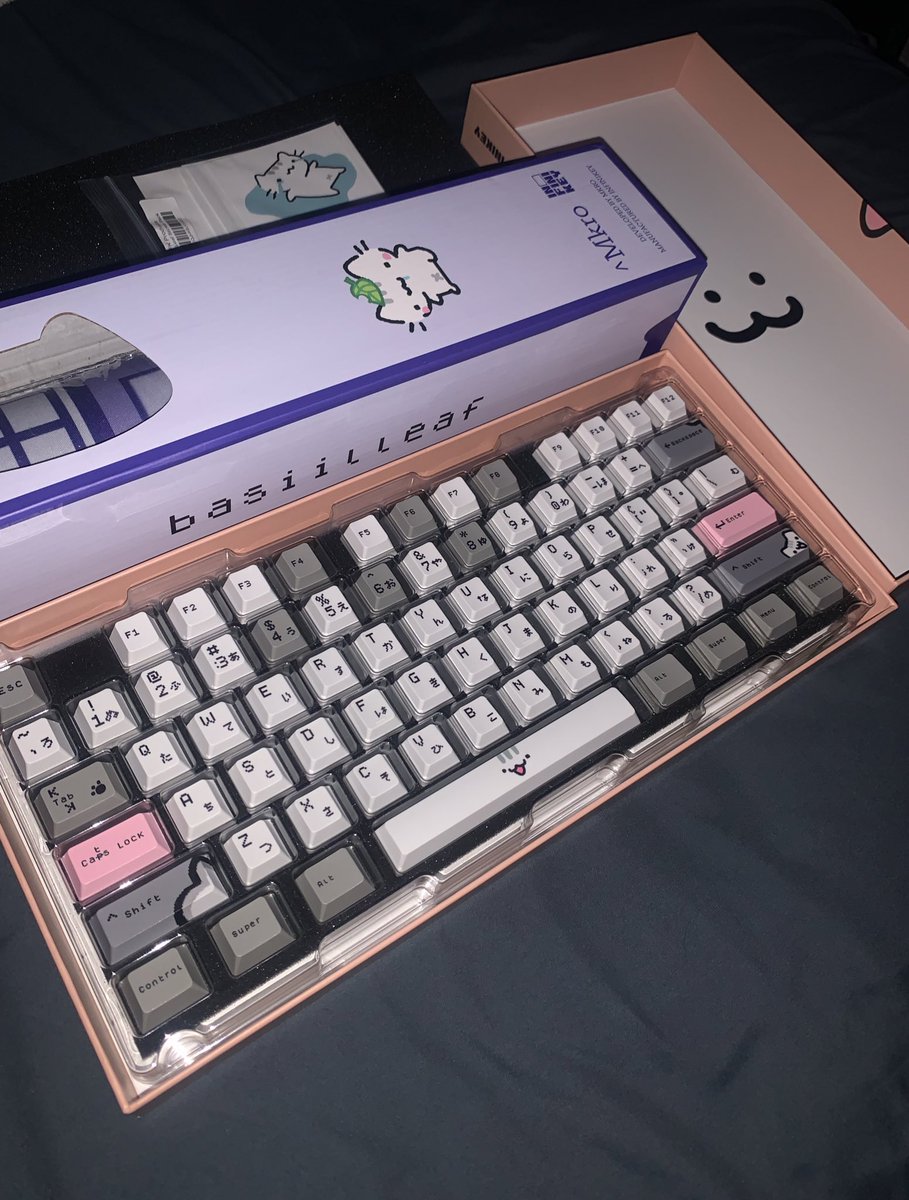 CHANG88S's tweet photo. I LUV @BasiilLeaf @bagel_leaf :3c
I wish i got the hoodie/shirt from last collection now D: thats all im missing
Got my keycaps from @infinikeyxyz today
#CatCaps #CarCaps tyy :D https://t.co/qpHwexOofB