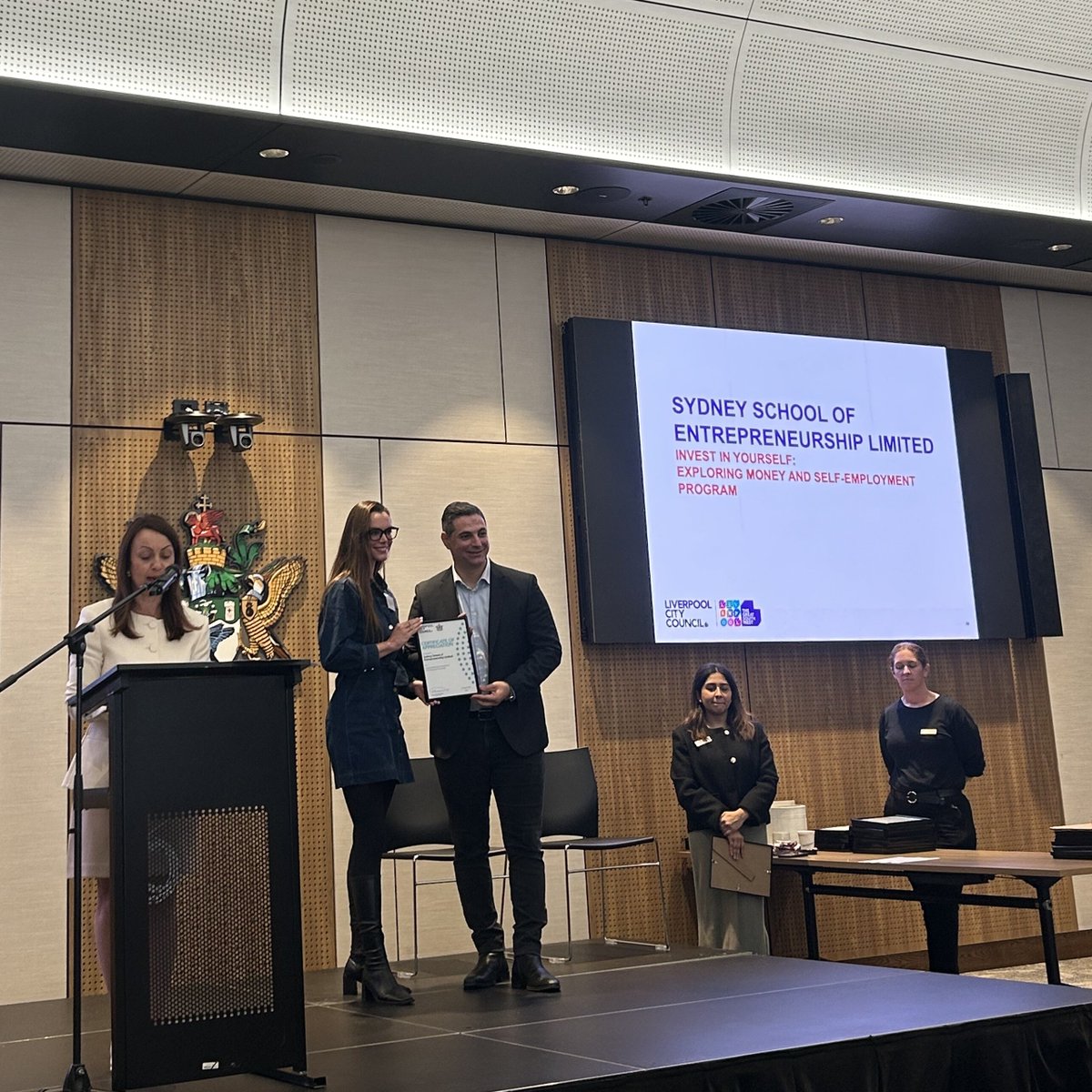 SSE received a certificate of appreciation from Liverpool City Council for the improvement of the Liverpool Community. SSE is offering a two-day, in-person program to the women of Liverpool on financial literacy, freelance work, and entrepreneurship. 

Register today via our bio