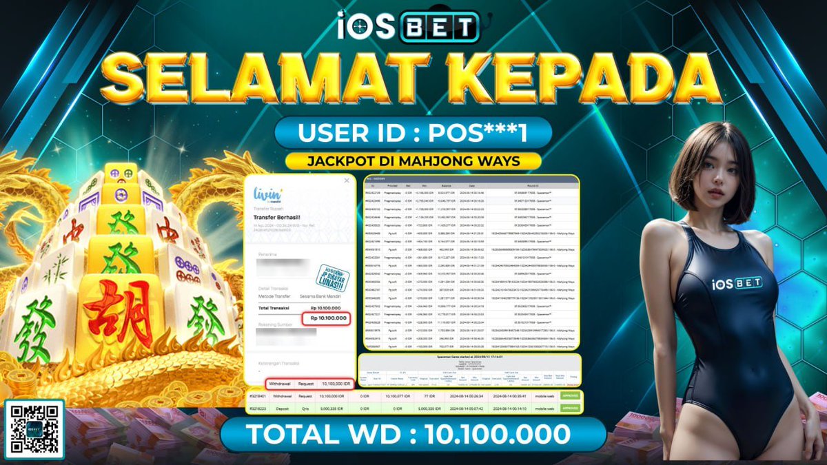 iosbet2's tweet photo. 🔥 JACKPOT iOSBET 🔥 

Selamat kepada member setia iOSBET yang JACKPOT hari ini ^^

USER ID : POS***1 👉🏻 DI BAYAR LUNAS !!!
Cek bukti lainnya disini : https://t.co/ZwZ8KGvM0p https://t.co/NSlCrno4HO