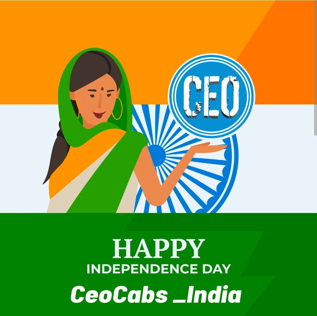 Install CeoCabs and Enjoy freedom from surge charge, high pricing, cancellation of booking etc.
903-903-0010. 070458 34507  We are available on WhatsApp by 24X7.. Send your Booking requirement anytime !

#independenceday #india #freedom #unity #celebrate #CEO #cabs #Ola #uber