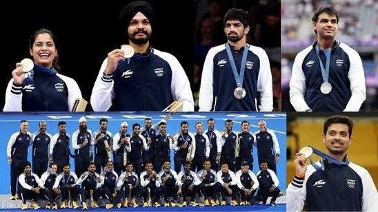gurdasmaan's tweet photo. Aj da eh Independence Day Olympics ch bhaag len waaley oh saarey khiladiyan de naa Jinnah ne apney desh da pancham duniya ch lehraya 🙏🏽 teh unha da vi jo apney desh lai mehnat kar rahey ne. Salute to our heroes 🫡 🇮🇳 https://t.co/NH0QS9wVWJ
