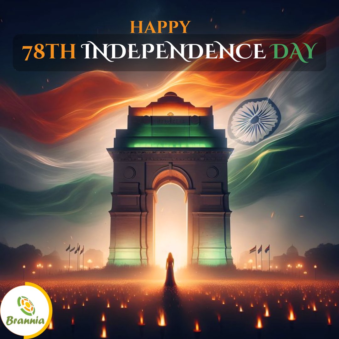 Brannia_India's tweet photo. Every drop of freedom fought for, every life sacrificed, echoes in the spirit of our nation.
Happy 78th Independence Day.
Jai Hind!
#IndependenceDay #India #Tricolour #JaiHind #ProudIndian #HappyIndependenceDay #IndianFlag #Independence #FreedomFighters #Sacrifice #Nation https://t.co/X3ELWJa1Dk