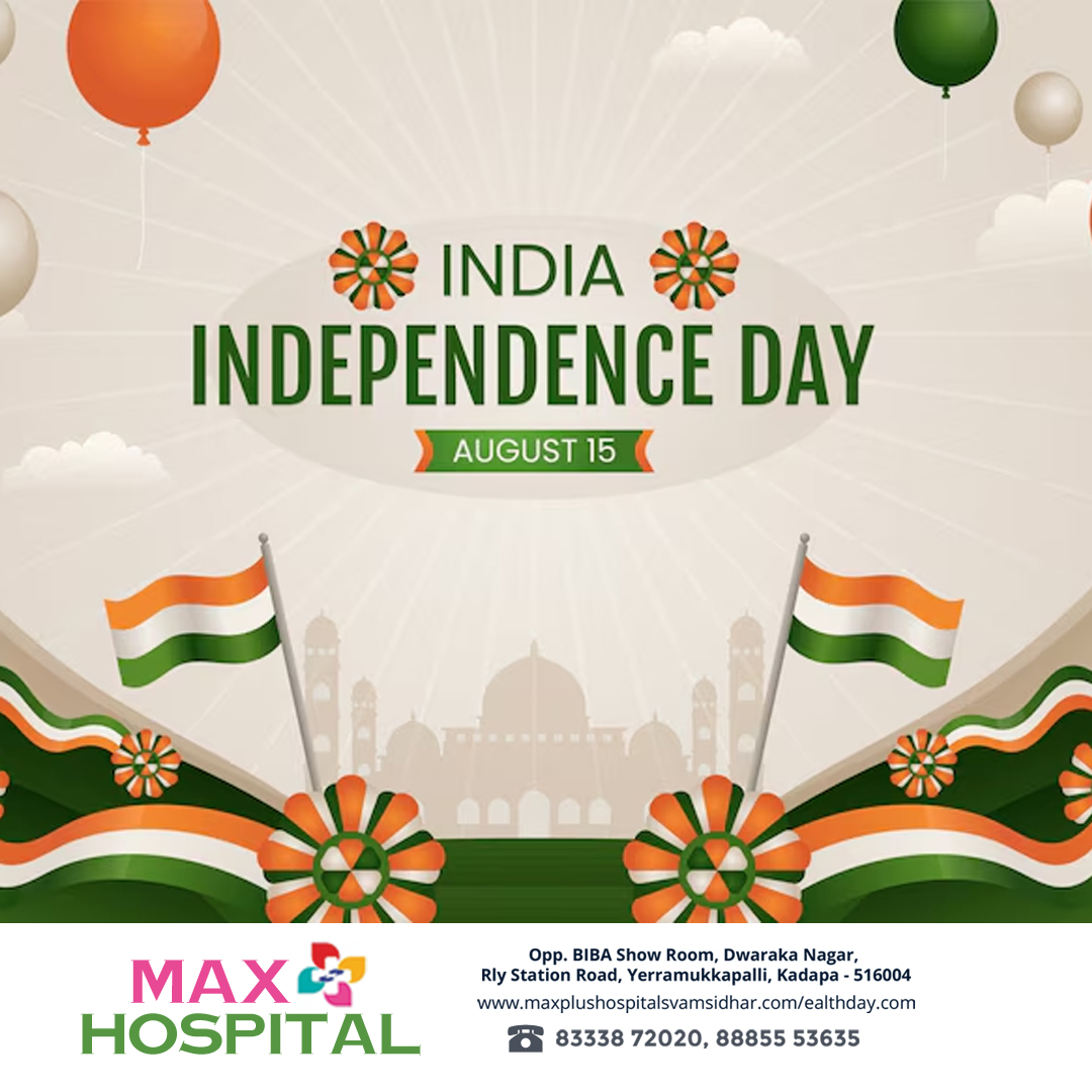 maxplushospital's tweet image. Happy Independence day to all...
maxplushospitalsvamsidhar.com
#cardiocare #kadapa  #yerramukkapalli #medicalstudent #eyecare #polyclinic #glucoma #surgery #eyedoctor
Call: 83338 72020, 88855 53635
Opp. BIBA Show Room, Dwaraka Nagar, Rly Station Road, Yerramukkapalli, Kadapa - 516004