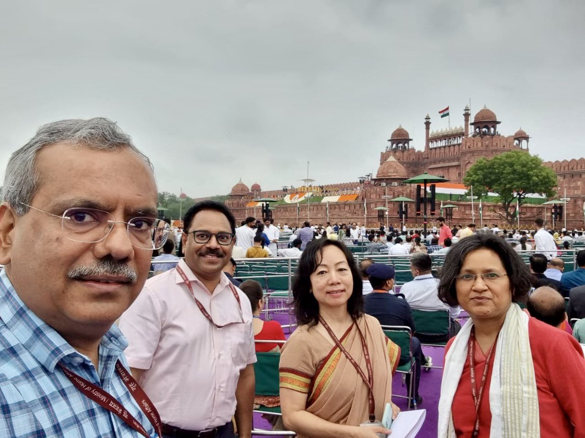 "Honored to be a part of the Independence Day celebrations at the Red Fort. As we celebrate our freedom, let's remember the sacrifices of our heroes and commit to building a stronger, united India. Jai Hind! 🇮🇳 #IndependenceDay #Patriotism #RedFort"<a href="/incredibleindia/">Incredible!ndia</a>