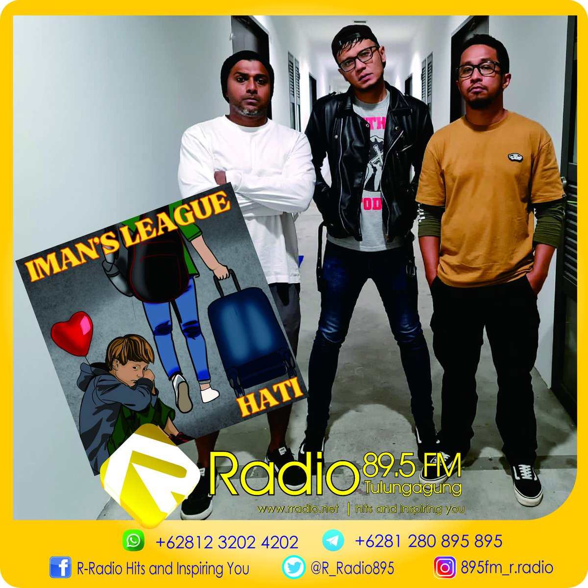 Kawan, Band melodic punk rockasal Negeri Singa, Singapura, Iman’s League resmi merilis single terbaru berjudul “Hati"

Simak single “Hati" dari Iman’s League hanya di 89.5 FM R-Radio, Hits and Inspiring You
Streaming rradio.net