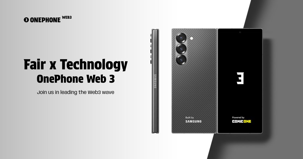 R3N3_Web3's tweet image. As a Web3 enthusiast don't you excited about the future of Web3? 
You may want to check out #OnePhoneWeb3 by @SamsungMobile. A very Fabolous innovation, when the powerful hardware meet the fantastic dApp power by @ComicOne_.