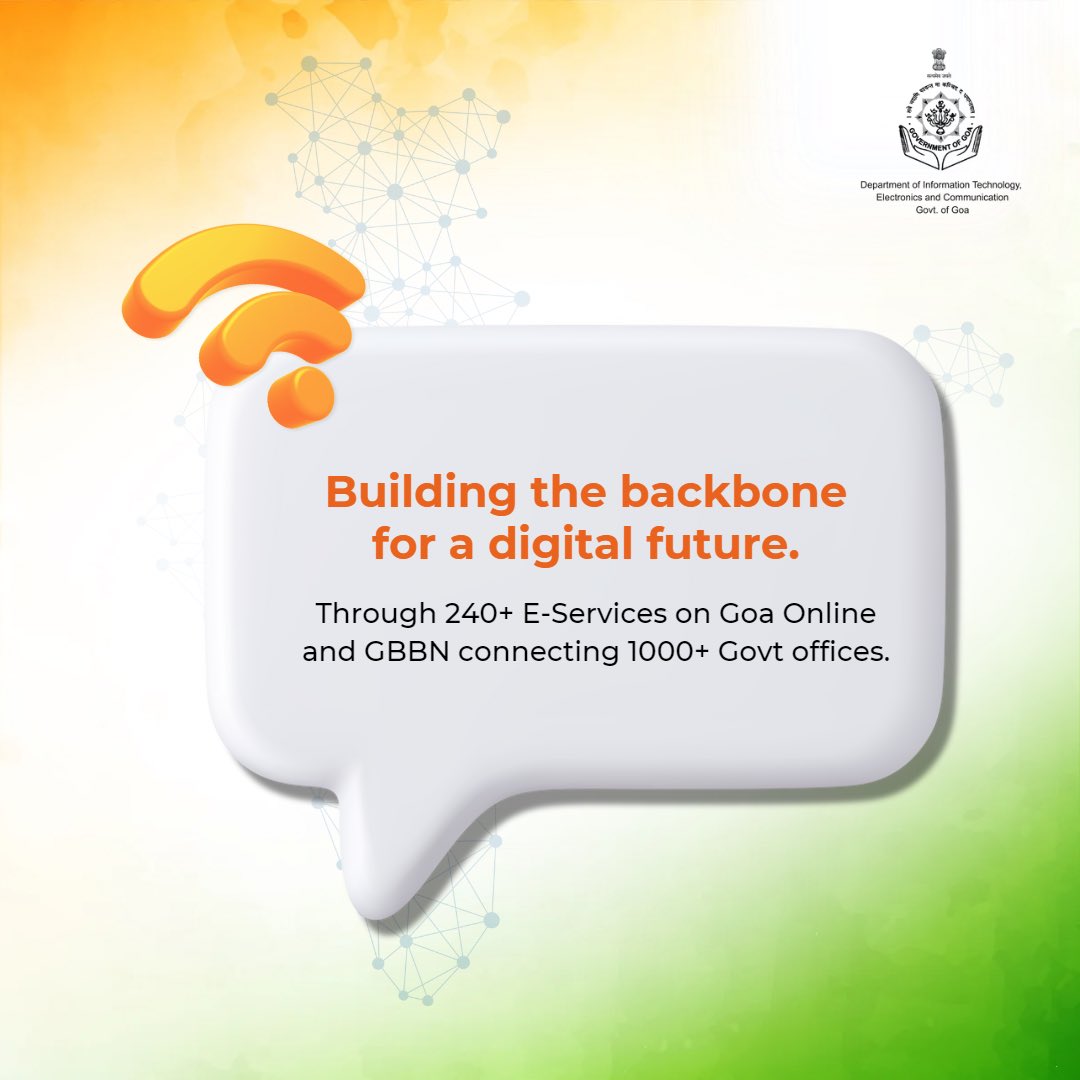 GoaITDept's tweet image. A Digitally Empowered India!

Department of ITE&amp;amp;C works hard to make India digitally empowered for a better future.
.
.
.
#independenceday #DITEC #Goa #StartupGoa