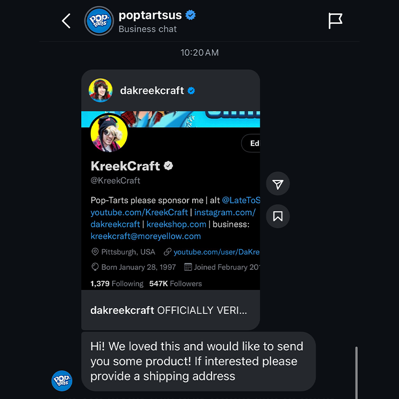 KreekCraft tweet media