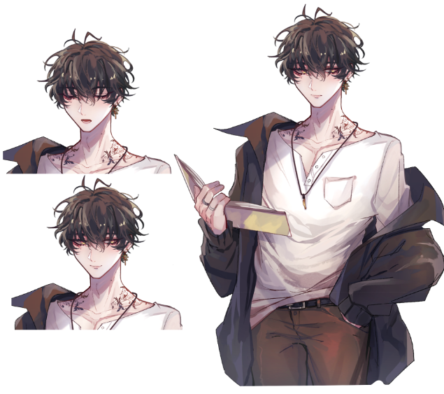 「[oc] some halfbody sprites for ttrpg 」|fuyu ❄️のイラスト