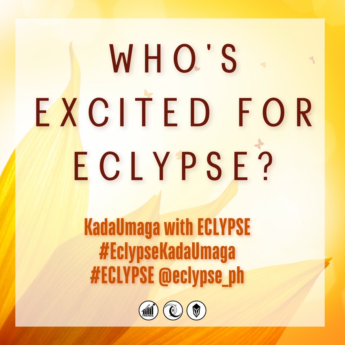 TAG BOOSTER

Raise your hands!

KadaUmaga with ECLYPSE
#EclypseKadaUmaga
#ECLYPSE <a href="/eclypse_ph/">-</a>
