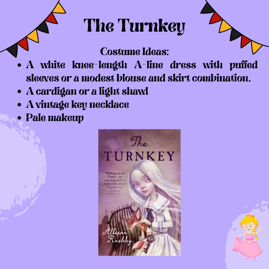 AustLit's tweet photo. The last of our #bookweekcostume ideas for @TheCBCA Book Week are for Grades 5-6! AustLit intern Florence has assembled simple, adorable, accessible costume ideas ranging from contemporary family stories to Victorian hauntings. Check out our other posts this week for other ideas! https://t.co/ePnedWgVWn