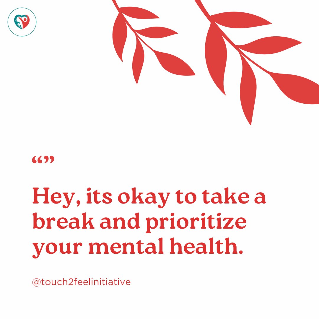 Touch2FeelIn's tweet photo. "Remember, self-care is not selfish! Take a break and prioritize your mental well-being. You deserve it!"
#MentalHealthMatters #SelfCare #PrioritizeYourself #MentalWellness #TakeABreak https://t.co/huAkGd6ITU