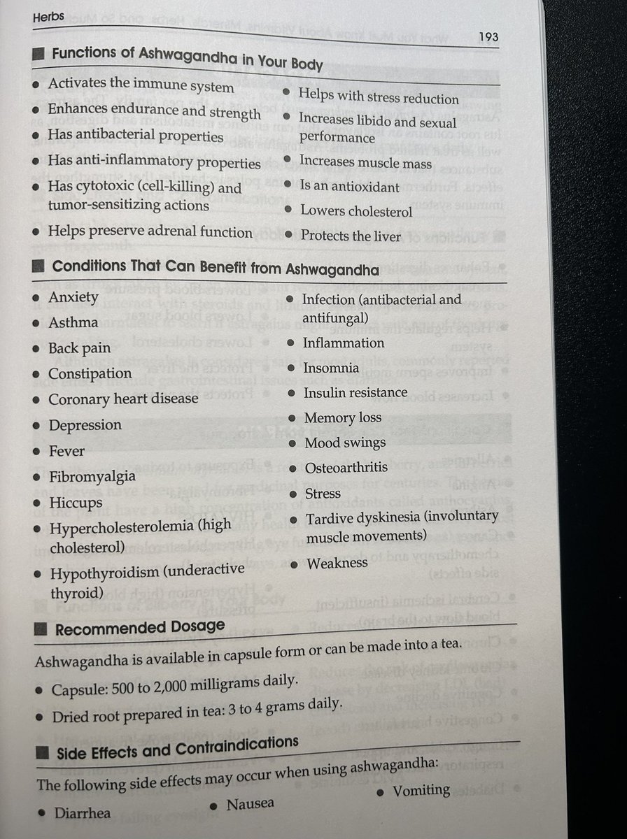 djfleshworld's tweet photo. @gabberbitch69 My nutrition book says— The roots of ashwagandha are known to improve resistance to emotional and physical stress… https://t.co/L43B1P8aeg