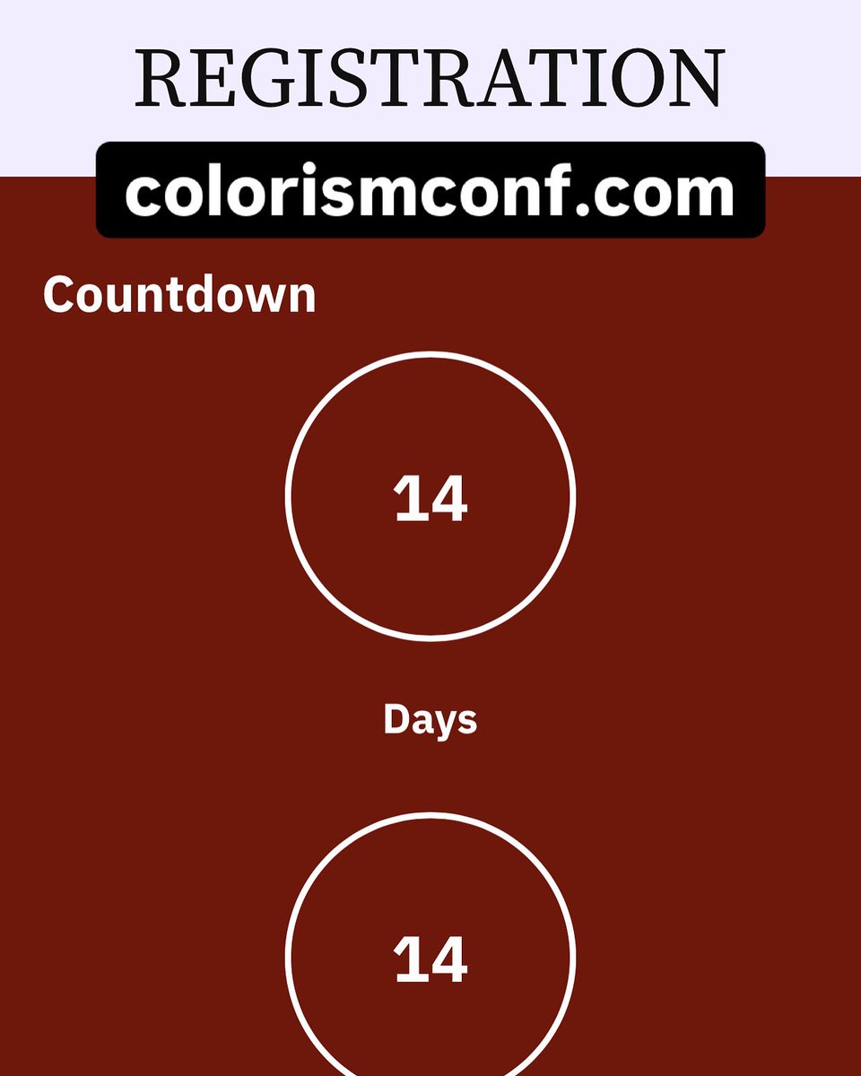 ColorismConf's tweet photo. Colorism Conference is right around the corner!

Register here:
https://t.co/fxlaq4Ifuj

#colorism #colourism #socialjustice #melaninmovement #darkisbeautiful #colorismendswithme #endcolorism #darkislovely #changethenarrative https://t.co/1vy4tkPlDk