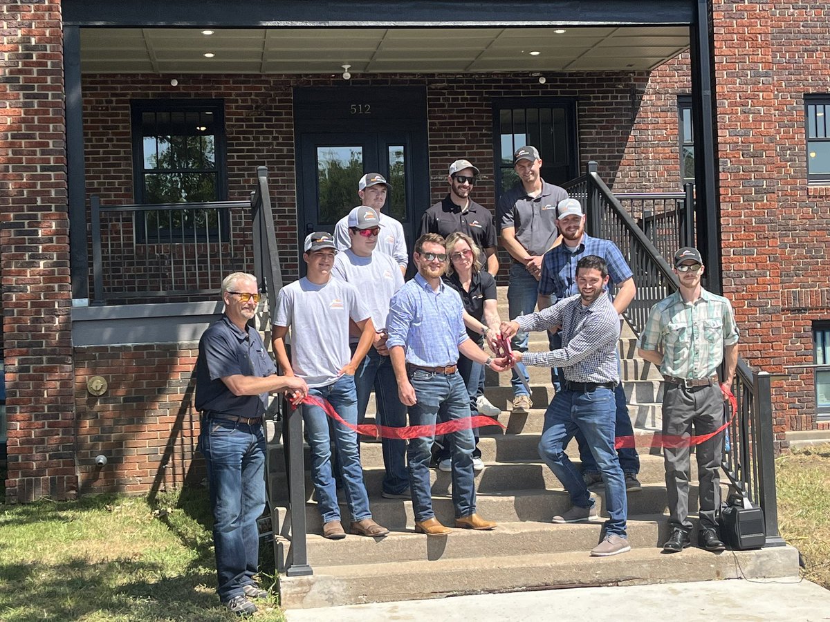 TitusforKansas's tweet photo. Great work by Frontier Construction to turn Wamego’s abandoned 1921 hospital into multi-family housing thanks to a mix housing programs and historic preservation tax credits. These are key projects for rural Kansas housing. #ksleg https://t.co/J3qIT74pTK