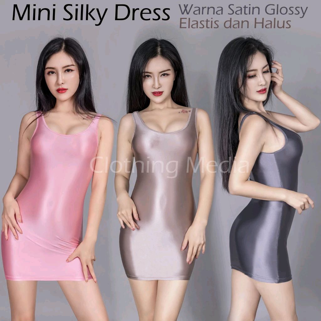 Asstsi's tweet photo. Cek Baju Silky Mini Dress Wanita Tipis Tanpa Lengan Halus Elastis Transparan dengan harga Rp79.900. Dapatkan di Shopee sekarang! https://t.co/cjjroQHxg1 https://t.co/N5hifEzlNj