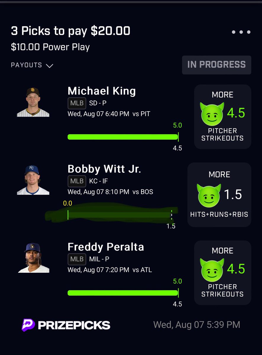 rapemickeylomis's tweet photo. Bobby Witt just went yard n Freddy came in clutch asl 💪 #bettingx #gamblingx #sportsbettingx #mlb #letsgethismoney #thisismycrew #gamblingcommunity #mlbbettingpicks #prizepicks #LetsGoPadres #welcometothecity https://t.co/q47LOI8jmB
