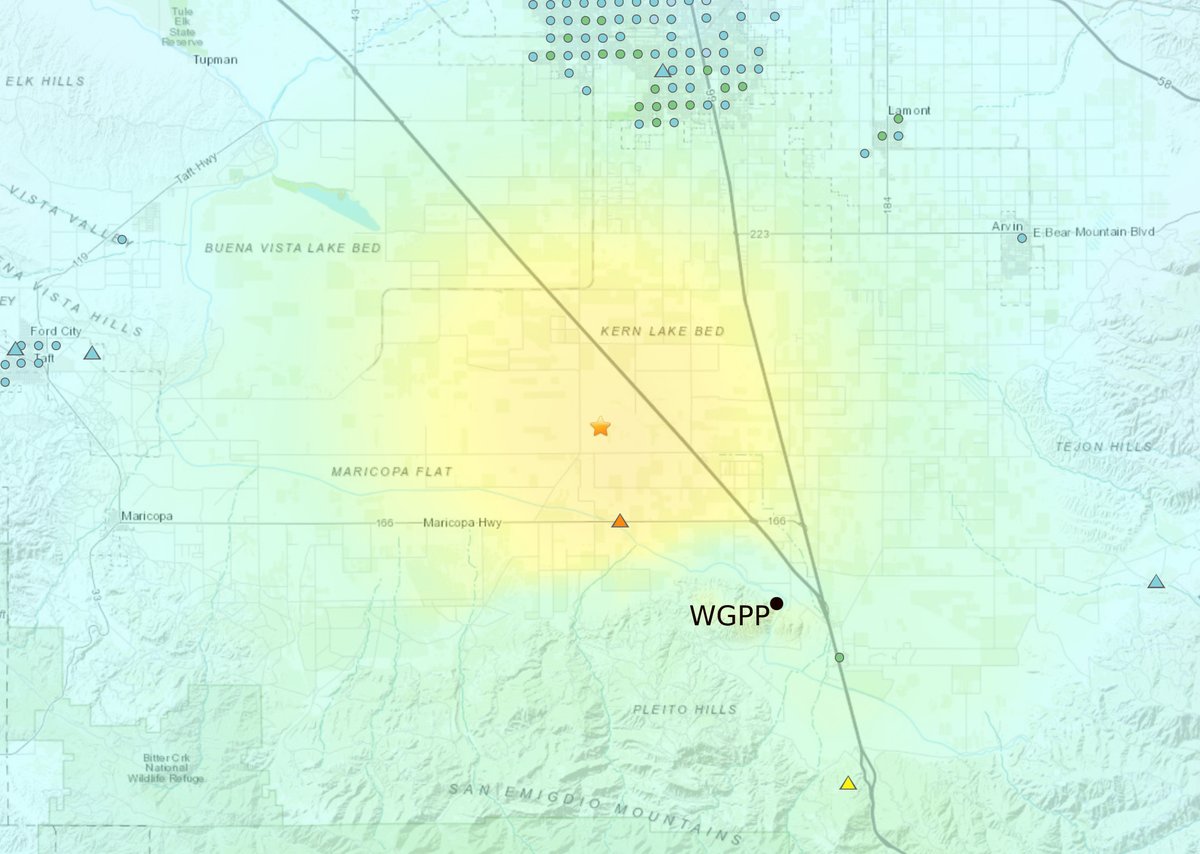 Brendan Crowell (@bwcphd) on Twitter photo The M5.2 in Lamont, California this morning was recorded nicely on 5-Hz GNSS site WGPP, roughly 15 km SE of the epicenter. Shown are the velocity observations computed from time-differenced carrier phase observations. Peak ~ 15 cm/s <a href="/EarthScope_sci/">EarthScope Consortium</a> The M5.2 in Lamont, California this morning was recorded nicely on 5-Hz GNSS site WGPP, roughly 15 km SE of the epicenter. Shown are the velocity observations computed from time-differenced carrier phase observations. Peak ~ 15 cm/s <a href="/EarthScope_sci/">EarthScope Consortium</a>