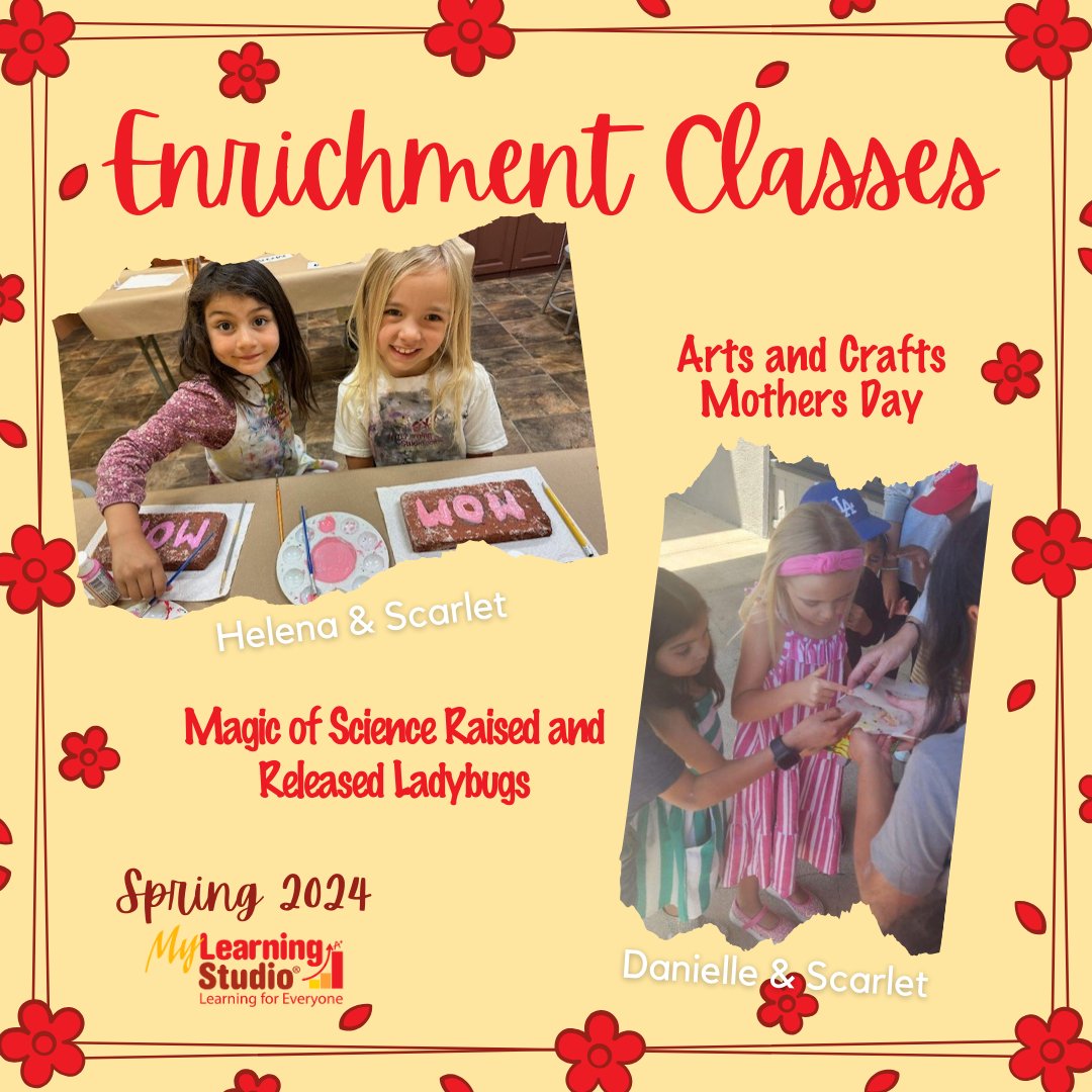 My_Learn_Studio's tweet image. My Learning Studio&apos;s Enrichment classes are small with reading, writing, math, STEAM Science, and creative arts.  1st - 5th grade. We have a great schedule planned for the coming Fall 2024!
mylearningstudio.com/home-charter-s…  (951) 789-5402
17086 Van Buren Blvd. @ Washington Street