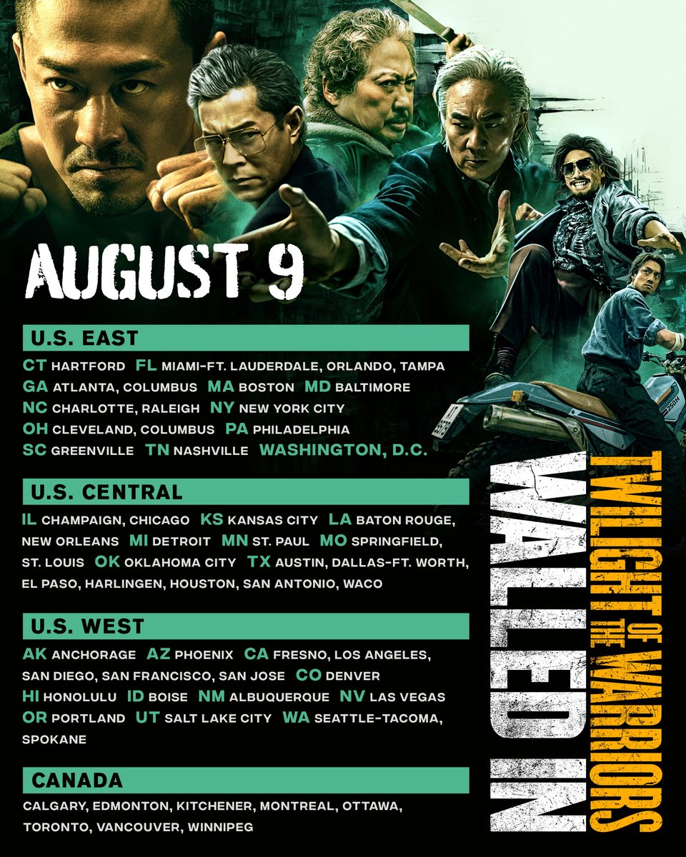 wellgousa's tweet photo. THIS FRIDAY don’t miss TWILIGHT OF THE WARRIORS: WALLED IN in theaters August 9th! Get tickets at: https://t.co/zcprXJ0lCQ https://t.co/73X6Rk1PsT