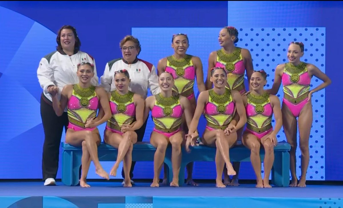 conadeoficial's tweet photo. Natación artística, séptimo lugar en la competencia por equipos de París 2024

México presentó su rutina acrobática llamada “Matlalcueye”.

👉 https://t.co/NDDPNX26JP https://t.co/xbZDZJ1ZVU