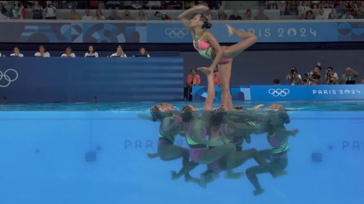 conadeoficial's tweet photo. Natación artística, séptimo lugar en la competencia por equipos de París 2024

México presentó su rutina acrobática llamada “Matlalcueye”.

👉 https://t.co/NDDPNX26JP https://t.co/xbZDZJ1ZVU