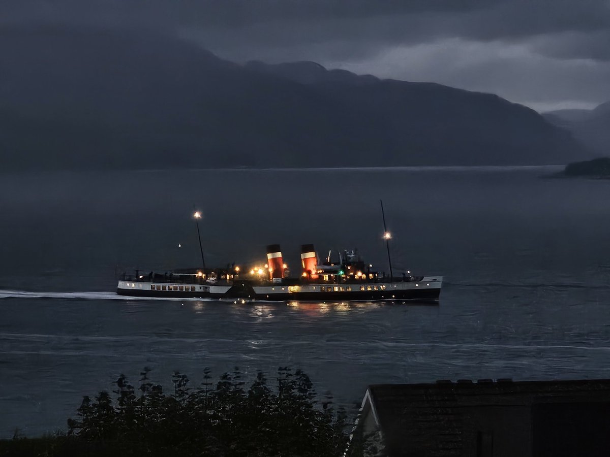 Mr H (@stephenahenry) on Twitter photo Caught her in all her glory tonight
Heading for home to #Glasgow
Passing #Gourock
<a href="/PS_Waverley/">Paddle Steamer Waverley</a> Caught her in all her glory tonight
Heading for home to #Glasgow
Passing #Gourock
<a href="/PS_Waverley/">Paddle Steamer Waverley</a>