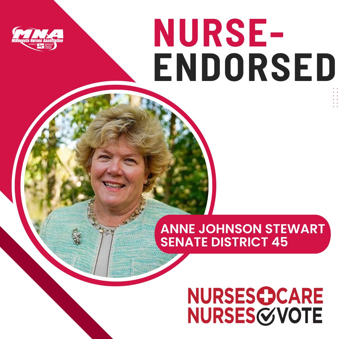 mnnurses's tweet image. Today we announced nurses have endorsed @AnnJSMN for Senate District 45 in the special election next Tuesday!

#mnleg #NursesCareNursesVote