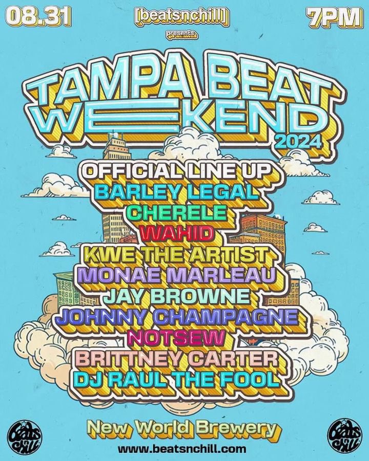 chereleworld's tweet photo. TAMPA! grab your tix for @TampaBeat now! ion even kno what a guest list is 🤭🙂‍↔️

💎🌴 https://t.co/8b9GahQClf https://t.co/KzI9Dumqlw