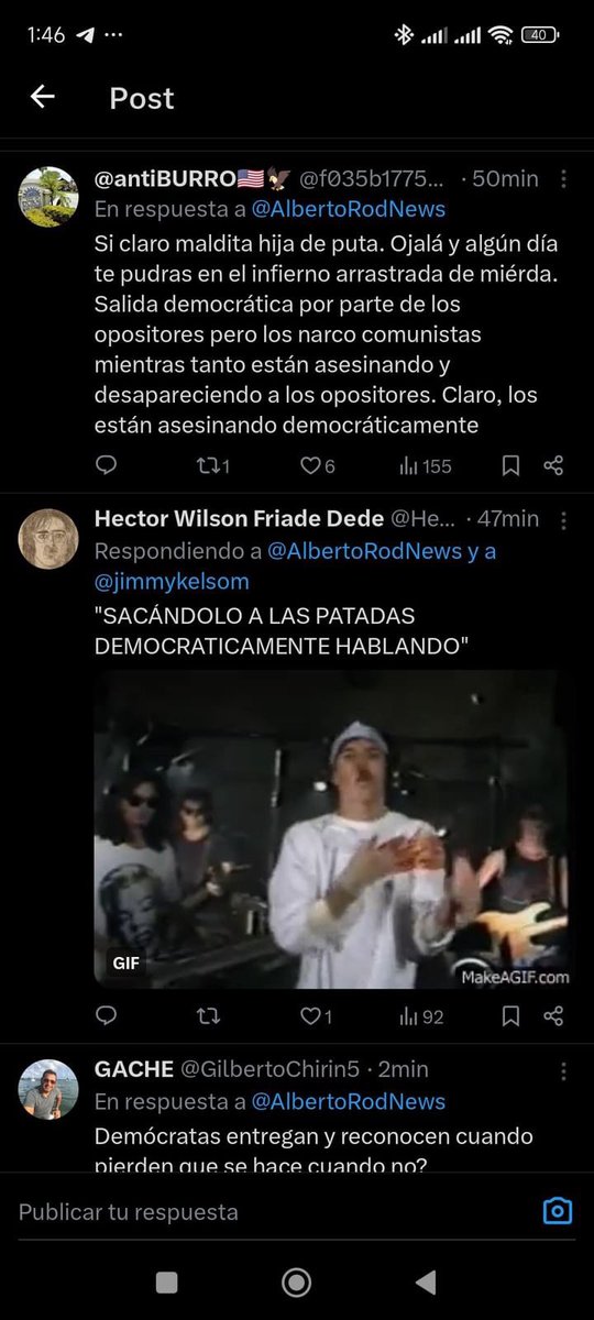 RoiLopezRivas's tweet photo. La jefa del Comando Sur, Laura Richardson opina que el conflicto venezolano se soluciona democráticamente y no militarmente y los seguidores de Edmundo González le dicen PUTA, entre otros insultos. https://t.co/86CoxdcxTJ