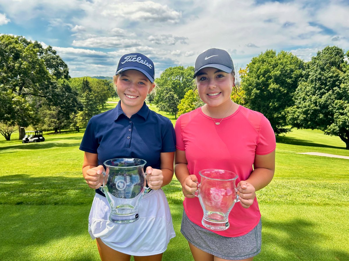 Your top golfers in each age group at the <a href="/WPGAJuniorGolf/">WiscPGAJrFoundation</a> Sherri Steinhauer Girls Championship. 

16-18: Stricker, Lupinek (right) &amp; Lowe (left)
14-15: Ad. Roesch, Henriksen (left), Gryniewicz (right)
13-under: Appleby (left), Cl. Kongshaug

<a href="/Wisdotgolf/">Wisconsin.Golf</a> <a href="/WSGAGolf/">WSGA Golf</a>