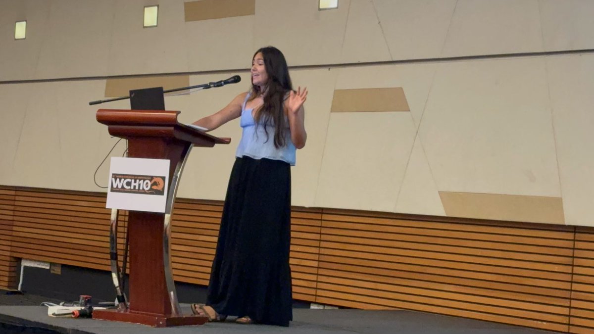 texcroc's tweet photo. PhD candidate Mar @anuradelmar represents the #RDZLab &amp; @txst at World Congress of Herpetology in Borneo thanks to #GARD! Great job presenting your #NSF funded research on amphibian-chytrid in the canopy to the global community. We're all super proud of you! 🐸🌳🧬🍄‍🟫#WCH10 https://t.co/QVC9xcHQFH