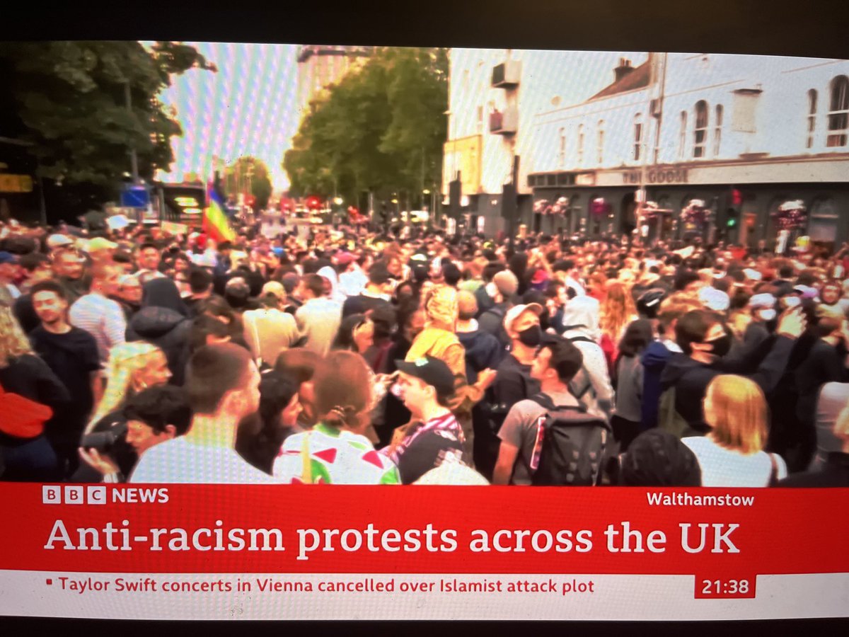 Anti-racism protests. Legitimate concerns. No violence