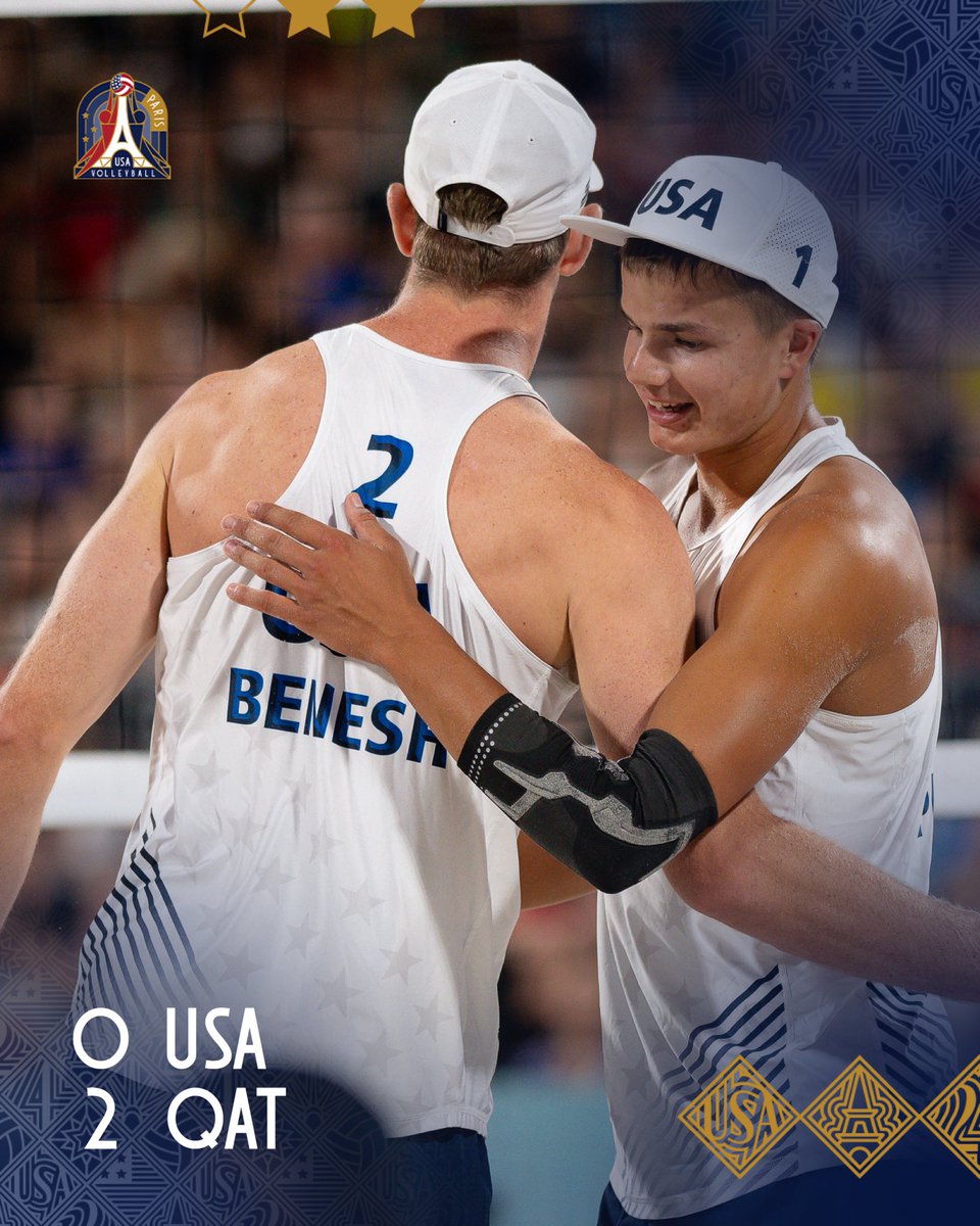What a ride for Andy Benesh and Miles Partain, the youngest U.S. men's beach team to ever compete in the Olympics.

Proud of you and your run to the quarterfinals. Can't wait to see what's next!