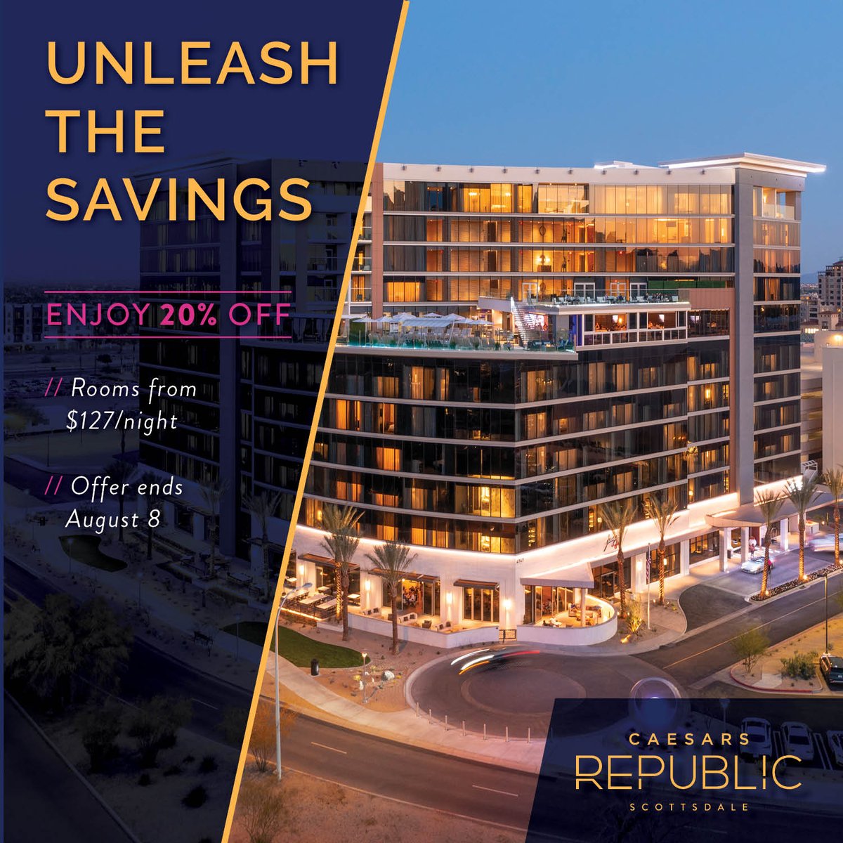 Caesars Republic Scottsdale, a Hilton Hotel tweet media